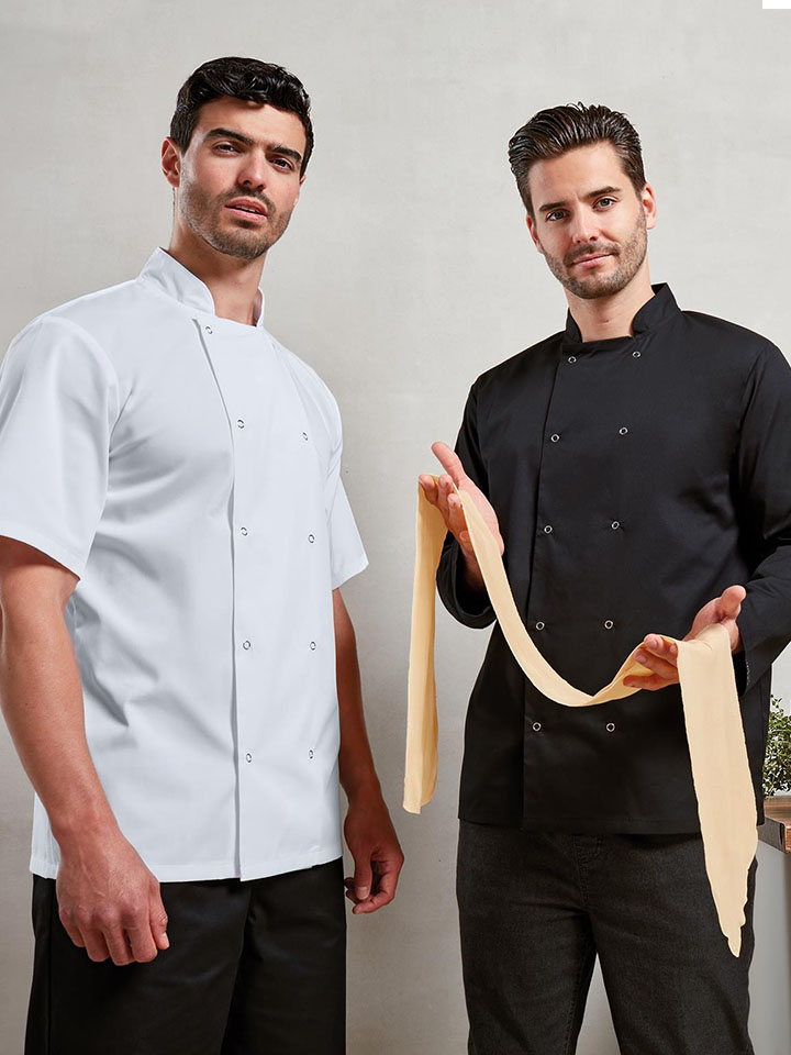 Chef's Long Sleeve Stud Jacket